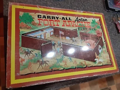 Vintage MARX Fort Apache Carry-All Action Playset With Accessories 1968 • $200