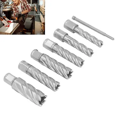 7x Annular Cutter 3Flute Mag Drill Bit CarbideSteel Core Drill Bit Set For Metal • $69.19