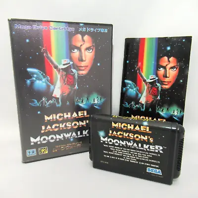 Michael Jackson's Moonwalker W/ Box And Manual [Sega Mega Drive Japanese Ver.] • $149.99