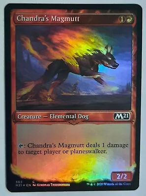 MTG Collector's Core Set 2021 CHANDRA'S MAGMUTT 303 C (Showcase) FOIL M/NM • $0.99