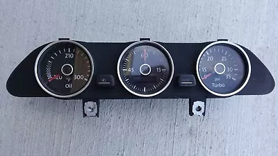 2013 VW Volkswagen Beetle Turbo Dash Center Pod Gauges Boost PSI Oil Clock OEM • $199.99