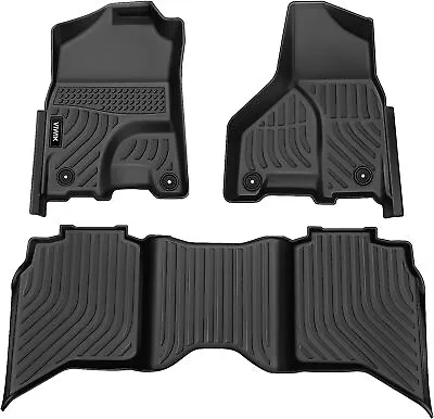 All Weather Floor Mats Liners For Dodge Ram 1500 2009-2018 Crew Cab TPE Rubber • $79.99