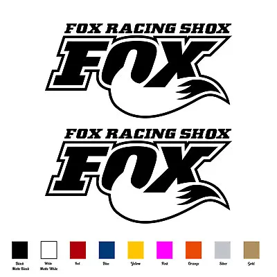 Pair (6 -10 ) Fox Tail Decal For Racing Shox Shocks BMX Bike | Die-Cut Stickers • $7.49