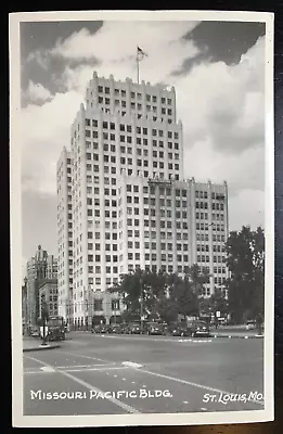 RPPC Postcard St Louis MO - Missouri Pacific Railroad Headquarters Building • $9