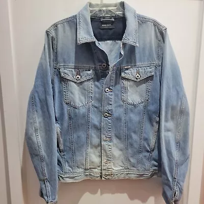 Diesel Mens Jean Jacket Size XL Blue Jeam Denim  • $32.50