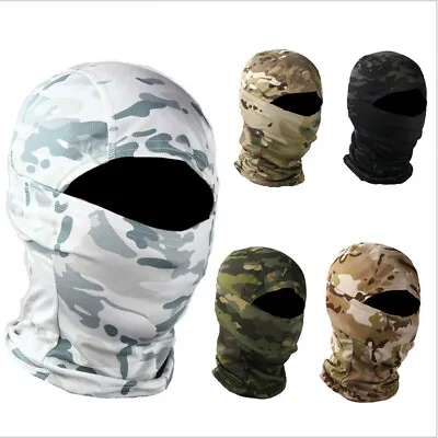 $4.99 • Buy Summer Camo Balaclava Hood Military Tactical Helmet Liner Gear Full Face Mask US