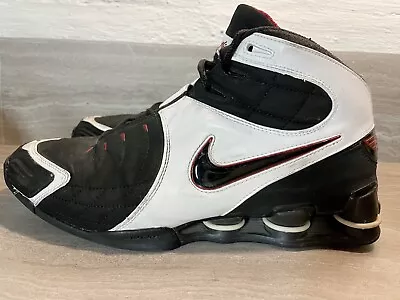 Nike SHOX VC Vince Carter Black White Red Basketball Shoes Mens 10.5 312764-001 • $79