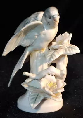 Vintage Japanese Porcelain Parakeet Figurine #6638 • $32.99