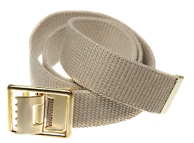 Mens USMC/Marine Corps Military Grade Web Belt Open Brass Belt Buckle • $26.95