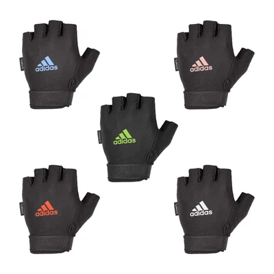 £10.99 • Buy Adidas Adjustable Essential Gloves Weight Lifting Fitness Training Gym Workout