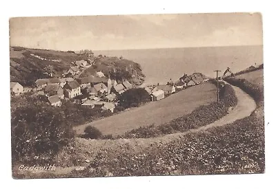 Vintage Postcard General Birds Eye View Over Cadgwith Pmk RUAN MINORE 1924 • £2.50