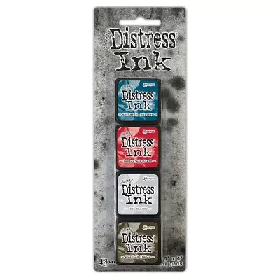 Ranger Tim Holtz Mini Distress Ink Stamp Pad Kit #18 (4 Mini Ink Cubes) 2024 • $10.95