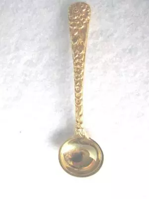 S. KIRK & SON 3 1/8  Sterling Silver Individual Salt Spoon-Sunflower • $20