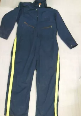 Men's Coverall Workwear W/ Reflector Stripes #1405 By Topps Size L (38-40) Tall • $22.50