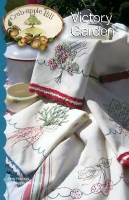 Victory Garden - Pattern By Meg Hawkey - Garden Designs For Towels Table Runner • $10