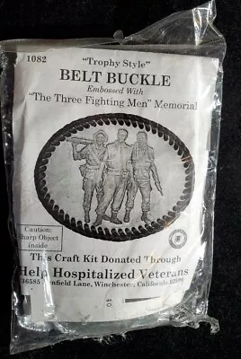 NIB  The Three Fighting Men Memorial Belt Buckle Craft Kit. Our X1850 • $10