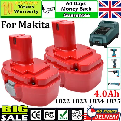 5000mAh 18V Ni-MH Battery / Charger For Makita PA18 1822 1823 1833 1835 8390D AA • £14.99