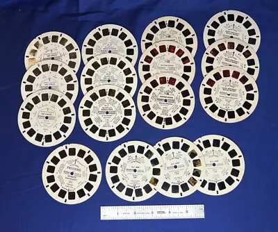 View Master Reels  Lot Of 16 G I Joe Previews King Kong Spiderman Disney Mickey • $24.99