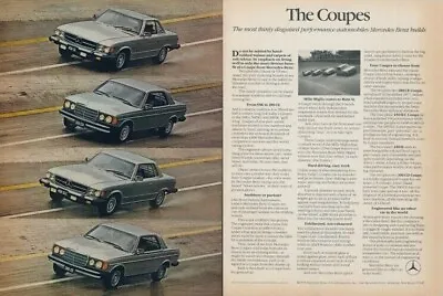 1978 Mercedes 450 SL 300 CD 450 SLC 280 CE Coupes New Builds Vtg Print Ad SI1 • $15.99