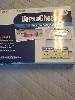 VersaCheck Security Personal Check Refills: Form #3001 250 Sheets • $34