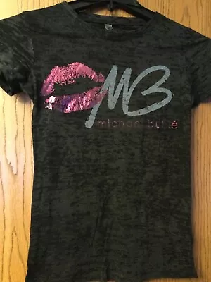 Michael Buble - “Lipstick - - MB”.  Black Shirt.  M. • £33.75