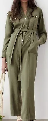 Zara Jumpsuit With Belt Size Medium • $39