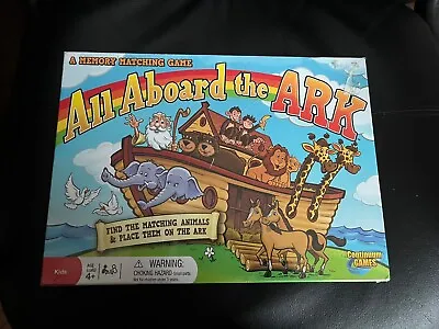 All Aboard The Ark Memory Matching Game Christian Bible Game Fun New Age 4-up • $17.99