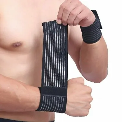 Sports Wrist Band Brace Wrap Adjustable Support Gym Strap Carpal Tunnel Bandage • $4.55