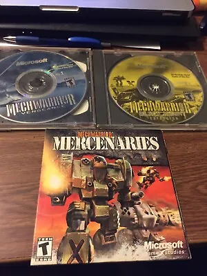 MechWarrior 4: Mercinaries Vengence & Black Knight + 2 Expansion  (PC 2004) • $30