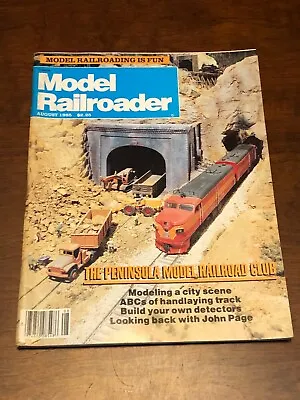 MODEL RAILROADER MAG (August 1985) LeTourneau Letro-Porter F.E.C Wood Caboose • $13.29