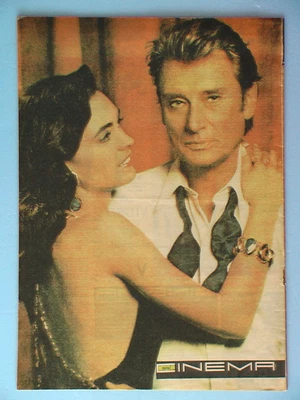 $23 • Buy Johnny Hallyday Cover!*Kylie Minogue Poster* Vintage Romanian Cinema Mag. 7/1990