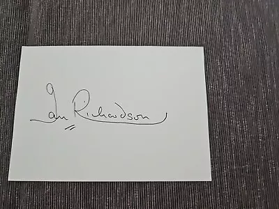 Ian Richardson  House Of Cards   Dr Who  Hand Signed Card • £6.99