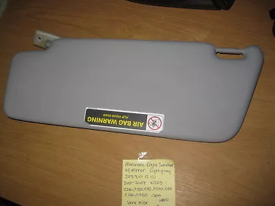 Mercedes Benz 2038101210 Right Sunvisor 2001-07 W203 C Class OEM USED • $44