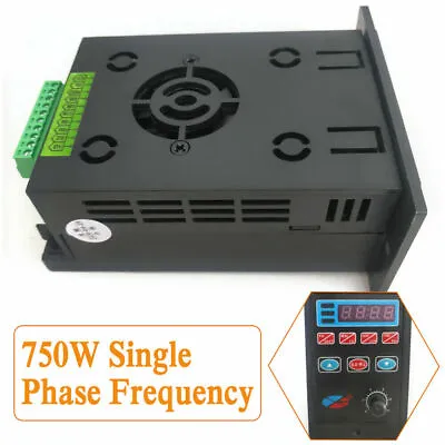 VFD 750W Single Phase Variable Frequency Drive Converter Inverter 3 Phase 220V • $42