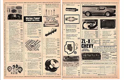 1971 Motion Performance Zl-x Corvette ~ Original 2-page Print Ad • $11.95