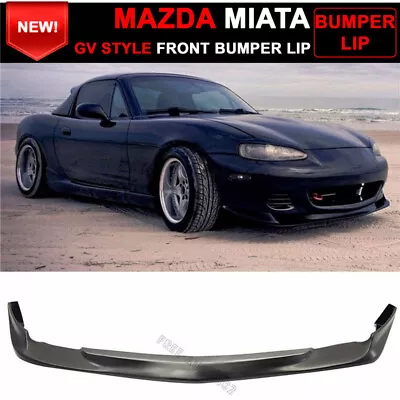 Fits 01-05 Mazda Miata MX-5 Coupe Convertible Gv Style Front Bumper Lip Spoiler • $58.49