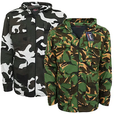£20.99 • Buy Men's Thick Fleece Camouflage Jacket Camo Outdoor Winter Fishing M-2XL*
