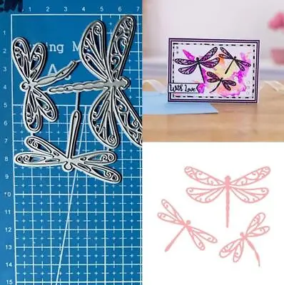 £3.98 • Buy Metal Cutting Dies Scrapbooking Dragonfly Embossing Stencil Paper Card Crafts 