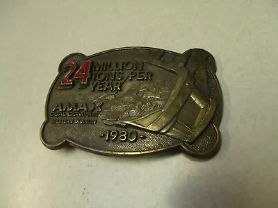 Collectible 1980 24 Million Tons Per Year Amax Coal  Belt Buckle • $18.39