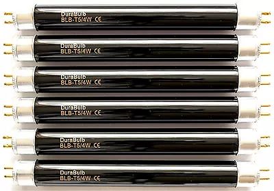 £11.99 • Buy 6 X DuraBulb® F4 T5 BLB 4W UV Money Checker Bulb Counterfeit Note Detector Tubes