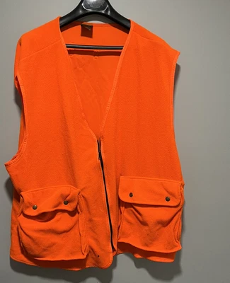 $9.10 • Buy Cabelas Hunting Vest Orange Size 2X 100% Polyester Blaze Safety Vest