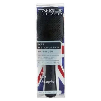 Tangle Teezer The Wet Detangler Hairbrush – Black Detangling Firmflex Teeth • $28.94