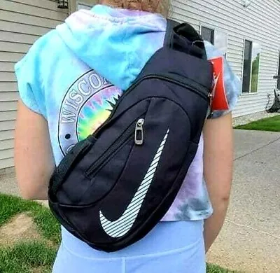 Nike Unisex Sling Bag Backpack NWT School Bag Carry On FREE SHIPPING • $37.98