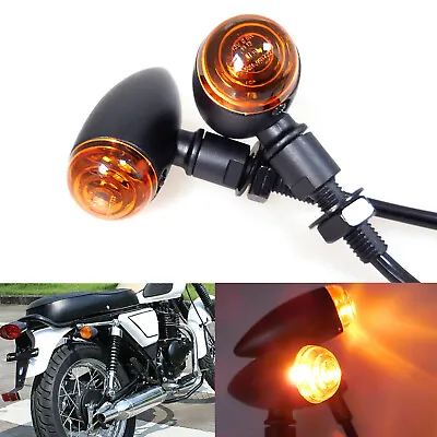 LED Motorcycle Turn Signals Amber Light For Kawasaki Vulcan VN 500 900 1800 • $20.99