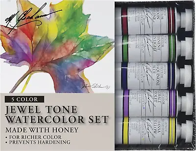 Tube Watercolor Paint Jewel Tone 5-Color Set 1/2-Ounce • $97.99