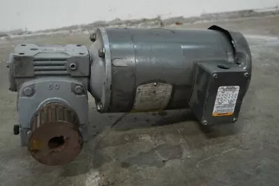 $158 • Buy BALDOR VM3558 2hp 1725rpm 460v 3ph Motor With Gearbox, Frame 56C Ships Crated