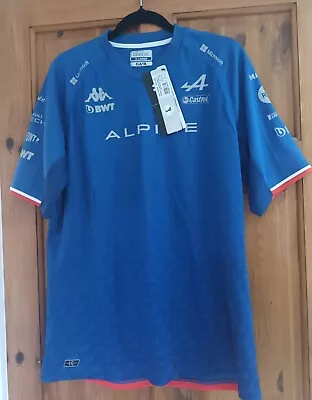 BNWT Kappa Alpine F1 Team Combat Alonso Adult XL Shirt Blue/White/Red  • £20