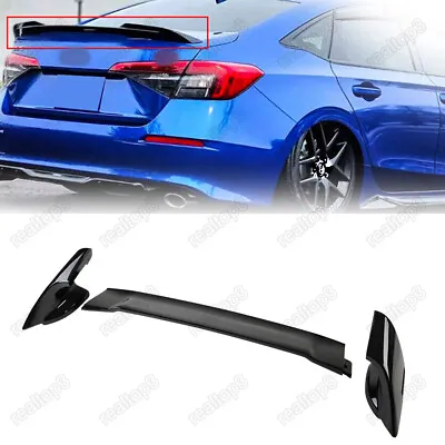 FitsHonda Civic 2DR Coupe  06-11 Glossy Black Mugen Style RR Trunk Wing Spoiler • $78.71