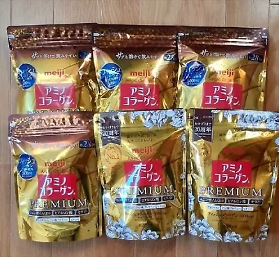 Meiji Amino Collagen Premium Powder 196g Pack Of 6 • $199.55