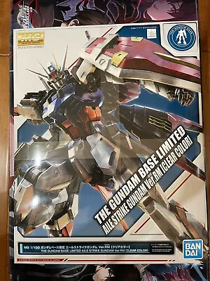 MG 1/100 Gundam Base LIMITED Aile Strike Gundam Ver.RM Clear Color US Seller! • $99.99